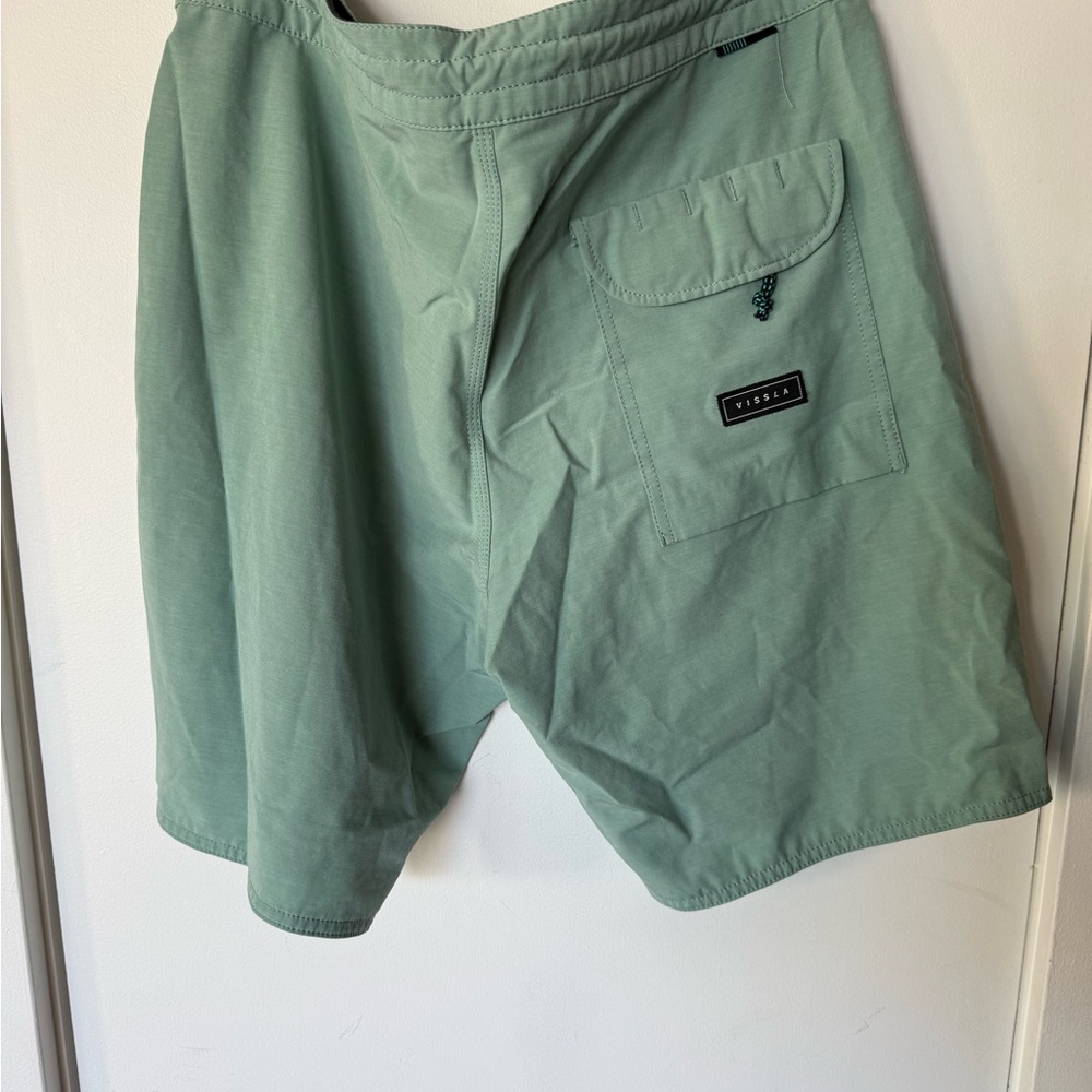 VISSLA Green Men Swim Board Shorts - Picture 2 of 2